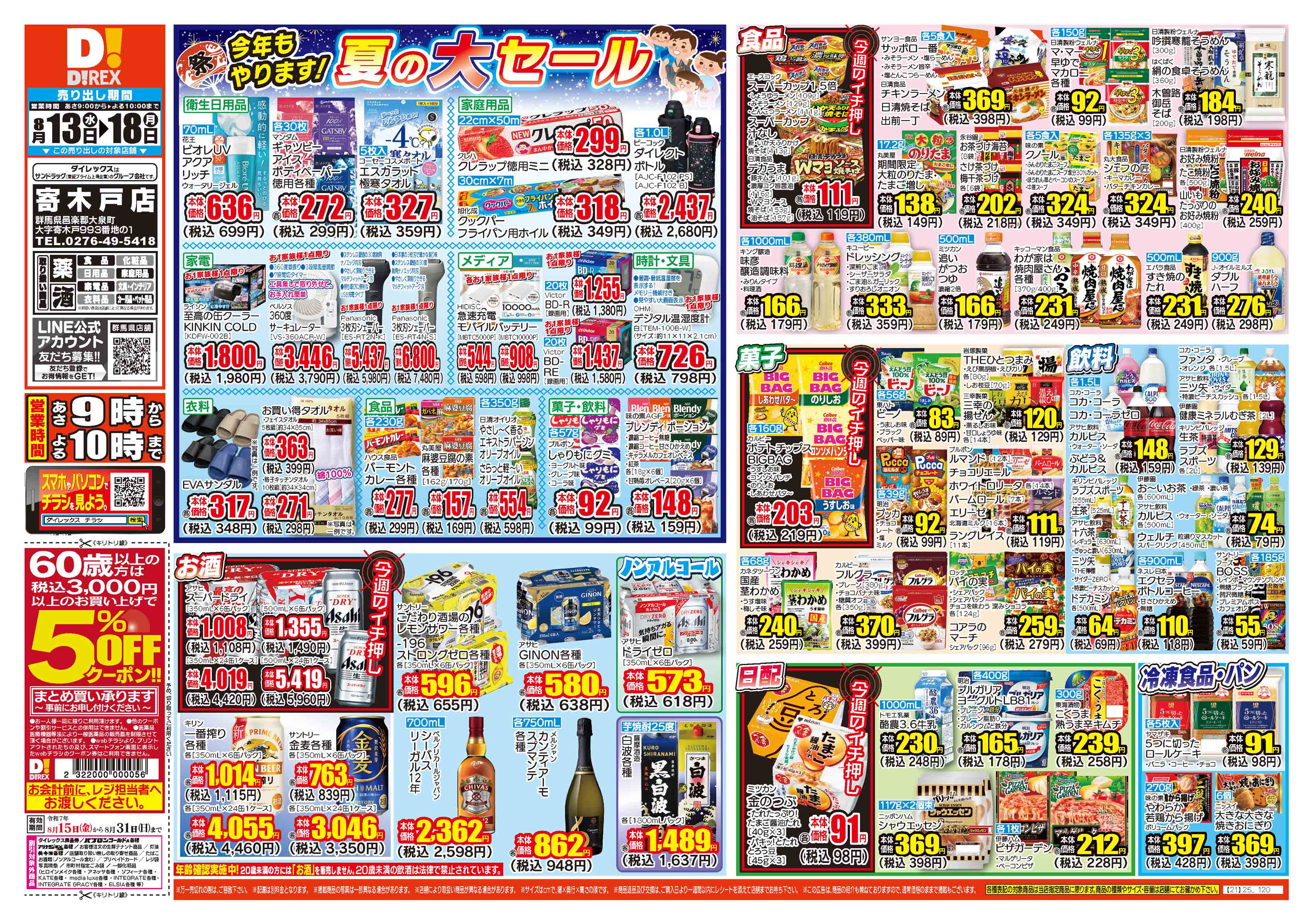チラシ　10枚 セキチュー宇都宮駒生店の最新チラシと特売情報、周辺情報
