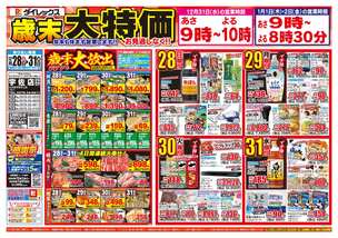 宇佐店チラシ（12月28日(日)～12月31日(水)）